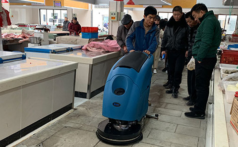 大理石地面用洗地機的清洗技巧