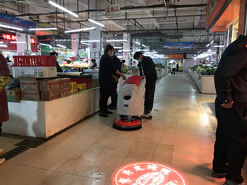 農(nóng)貿(mào)市場手推式洗地機